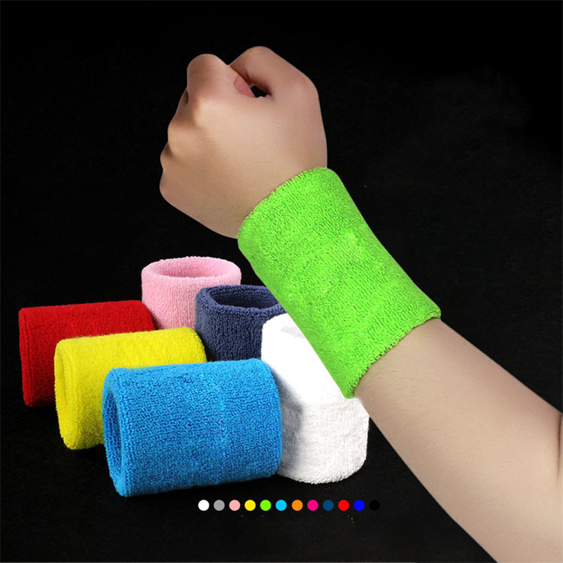 cotton breathable carpal tunnel guard towel sweatband wrist bands