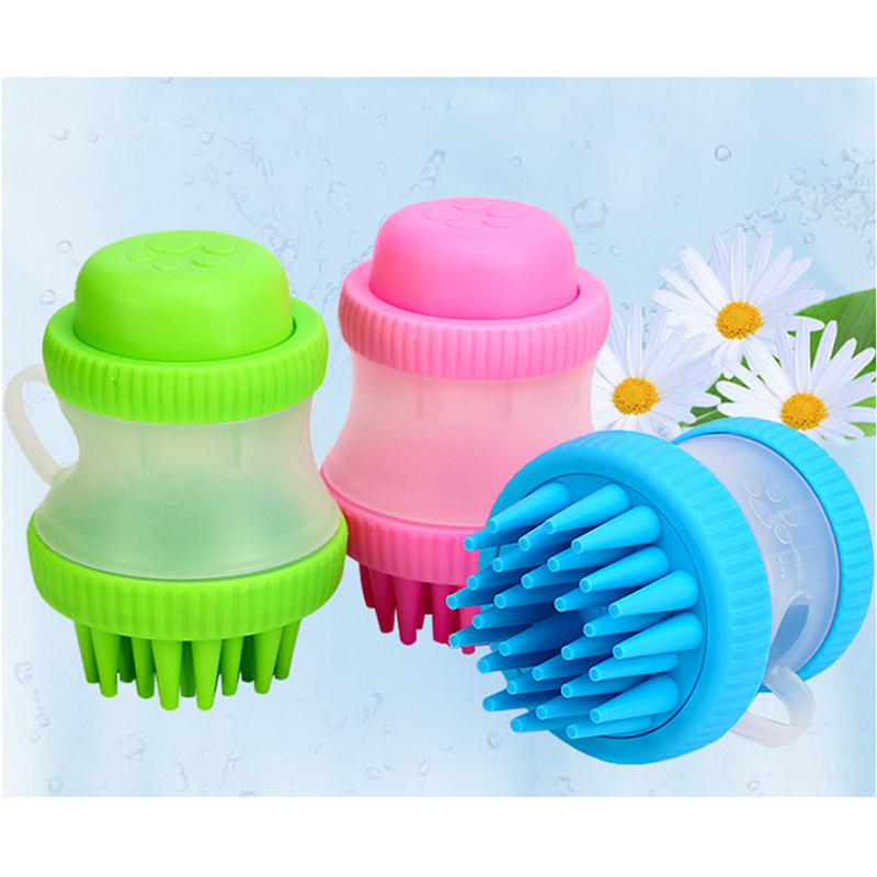 EVERIGHT silicone pet shower brush massage tools for dog and cats 