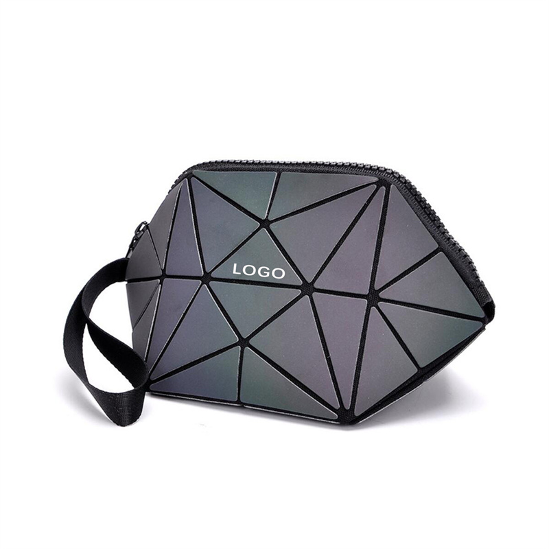 Color changing laser PVC cosmetic bag