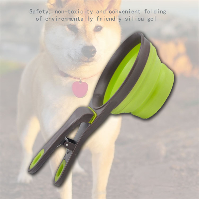 EVERIGHT sealing clip collapsible pet bowl pet bowl dog food scoop folding measuring cup